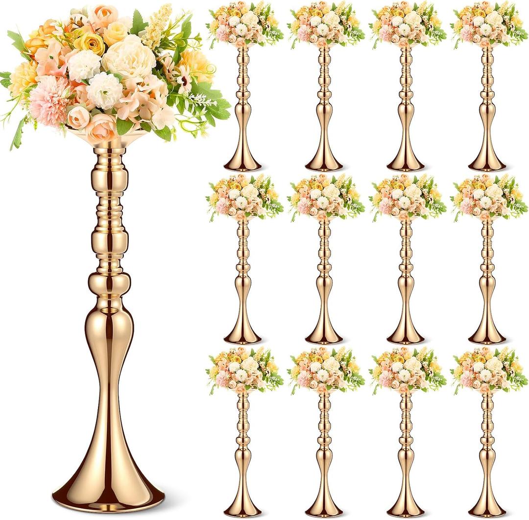 Sadnyy 12 Pcs Metal Flower Arrangements Stand, 16.9 Inch