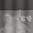 Newborn Photography Outfits Girl Baby Photography Props Lace Romper With headband Baby Photo Outfits Girls Photo Props (White)