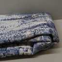 6x9 Area Rugs Washable Rug: Large Modern Abstract Living Room Rug Soft Anti-Skid Thin Carpet Indoor Floor Non-Shedding Carpets for Bedroom Dining Room Farmhouse Nursery Home Office Blue Gold