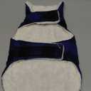 Malier Classic Plaid Fleece Dog Coat Jacket with Pocket, Windproof Warm Dog Coat Vest Winter Pet Clothes Apparel for Small Medium Large Dogs (Blue, Medium)