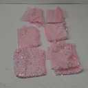 6 Pcs Iridescent Sequin Table Runner 12 x 72 Inch Mermaid Table Runner Glitter Sequin Tablecloth for Wedding Birthday Party Ceremony Supplies Decor (Pink)