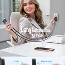 SUPERONE 62W Retractable Wall Charger with Dual Cables, 3-Port USB Charger Block, 35W iPhone Chargers Fast Charging for iPhone 17/16/15/14/13/12/11 Series, Pad, Tablet, LG, Samsung and More