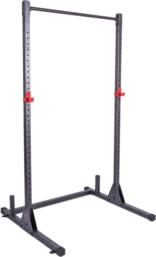 CAP Barbell Power Rack with Pull Up Bar & Attachments - Squat Rack & Strength Training Power Cage for Home Gym - Carbon