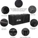CZC AUTO Hitch Cargo Carrier Bag, 20 cu. ft Waterproof/Rainproof/Weatherproof Cargo Traveling Bag for Car Truck SUV Vans' Hitch Trays and Hitch Baskets, Safe Steady Durable Soft, Black