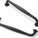 TUNNY 10 Pack Cabinet Handles-5"/128mm Screw Spacing Matte Black Furniture Hardware Handles for Kitchen Cabinets Bedroom Dresser Wardrobe Cabinet Pulls