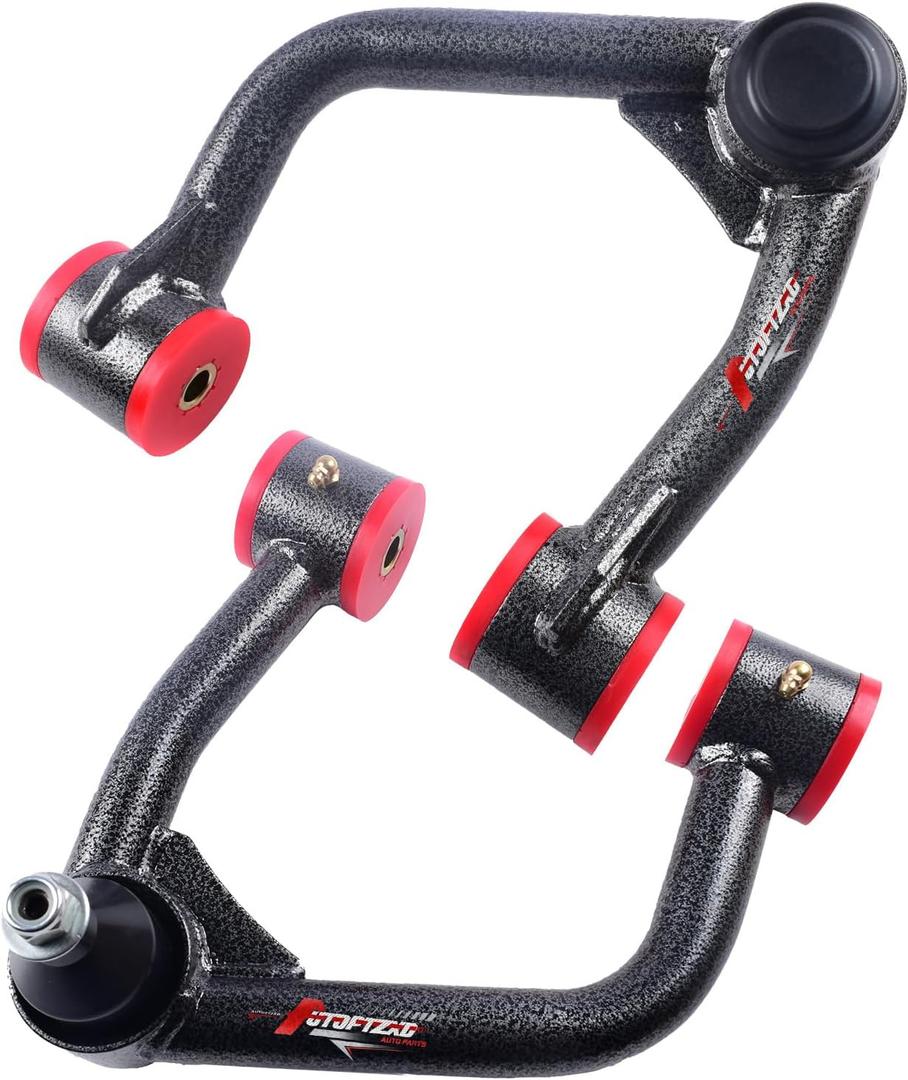 Front Upper Control Arms with Ball Joint for 2019 2020 2021 2022 2023 Ford Ranger, 2-4" Lift Suspension Kit Adjustable Tubular Control Arms 2pcs