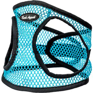 Bark Appeal Teal Netted Step-in Dog Harness for Small-Medium Pets  Updated Sizing, Remeasuring is Essential  Soft Netted Mesh  Anti-Choke with Adjustable Strap & Heavy Duty Clip  XS (XS (11.5-13 Chest))