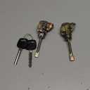 Front Door Lock Cylinder with Keys Set Driver & Passenger Side Replacement for 2004-2010 Sienna 2003-2008 Corolla, Replace 69051-02090 69052-02080 Exterior Door Lock Tumbler Kit