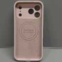 Vooii Magnetic for iPhone 17 Pro Max Case, Compatible with Magsafe (Premium Liquid Silicone) (Integrated Camera Control Button) Full Body Protective AntiScratch Microfiber Lining 6.9 inch, Chalk Pink