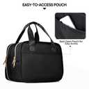 Fasrom Wearable Breast Pump Bag with Cooler Compatible with Momcozy, Medela and Elvie Pumps, Portable Pump Carrying Case for Working Moms, Beige