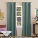 Sun Zero Easton Energy Saving Blackout Grommet Curtain Panel, 40" x 95", Mineral