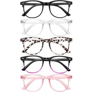 Reading Glasses for Women Blue Light Blocking Glasses Filter UV Square Readers Glasses for Men and Women