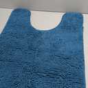 Toilet Rug U-Shaped, Super Absorbent Chenille Bathroom Rugs and Strong PVC Non-Slip Backing for Toilet RugsU Shaped Washable, Machine Washable, Bath Mats for Bathrooms,20"x 24",(Turquoise)