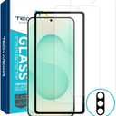 Tech Armor Compatible for Samsung Galaxy S25 Screen Protector Glass - 2 Pack, Ballistic Tempered, Case-Friendly, Installation Tray with Bonus Lens Protector
