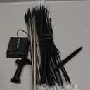 4-Pack 80LEDs Solar Christmas Snowflake Stake Lights, 8 Modes Solar Snowflake Christmas Decorations Outdoor Lights, Waterproof Outdoor Xmas Decorations for Garden Yard Pathway Walkway (Cool White Snowflake)