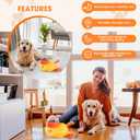 Interactive Dog Treat Dispenser Toy, Duck Shape Puzzle Feeder with Press Button and Rotating Design, Slow Feeding Game for Cats,Dogs,Other Pets
