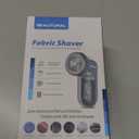 BEAUTURAL Fabric Shaver and Lint Remover, Sweater Defuzzer with 2-Speeds, 2 Replaceable Stainless Steel Blades, Battery Operated, Remove Clothes Fuzz, Lint Balls, Pills, Bobbles Gray