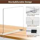 10 Pack Shelf Dividers, Adjustable Shelf Dividers for Closet Organization with Non-Slip Design, Clear Acrylic Shelf Dividers for Clothes, Handbags, Purses, Towels, Bookshelf in Home Organization