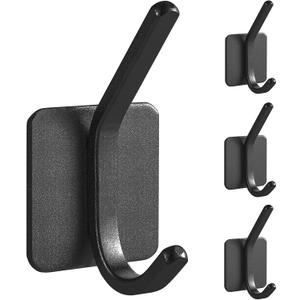 Paoli Heavy Duty Self Adhesive Hooks - Sturdy self Adhesive Hooks for Home, School and Office Easy to fit and Remove,with a Maximum Load Capacity of 30lb (4 PC).