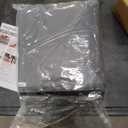 LazBlinds Thermal Insulated Door Curtain Fit Door Size 32"x 80"(284x220cm), Magnetic Hands-Free Self Seal Door Cover, Weatherproof Oxford & Cotton Fiber Fill Blanket for Winter to Keep Warm, Grey