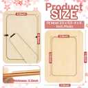 RYKOMO 24 Pack DIY Wooden Picture Frames for 4 x 6 in Photos, Wooden Picture Frames for Crafts Unfinished Solid Wood Photo Picture Frame for Crafts, Valentine's Day Gift New Year Decorate, FatherDay Gift