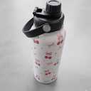  32 oz Stainless Steel Insulated Water Bottles, Pink Sports Travel Tumbler Mug, Cute Flamingo Cup Gifts for Women Girls (1pcs)