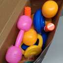 6-in-1 Kids Weight Set- Dumbbell, Barbell, Kettlebell, Ring. Adjustable Workout Equipment Toy for Children Pretend Kids Exercise Equipment, Toddler Weights Gym Workout Bench Set Gift for Baby Boy Girl