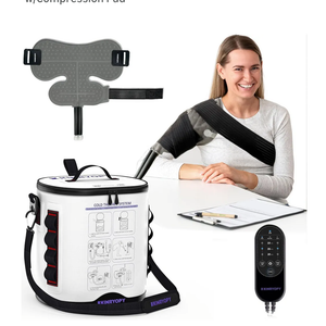 Cold Therapy Machine for Shoulder with Programmable Timer, Portable Ice Machine for Shoulder After Surgery, Lightweight Replacement Recovery System, Cryotherapy Pain Relief w/Compression Pad