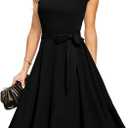 Cocktail Dresses Women, Formal Wedding Guest Black Funeral Dress 2XL