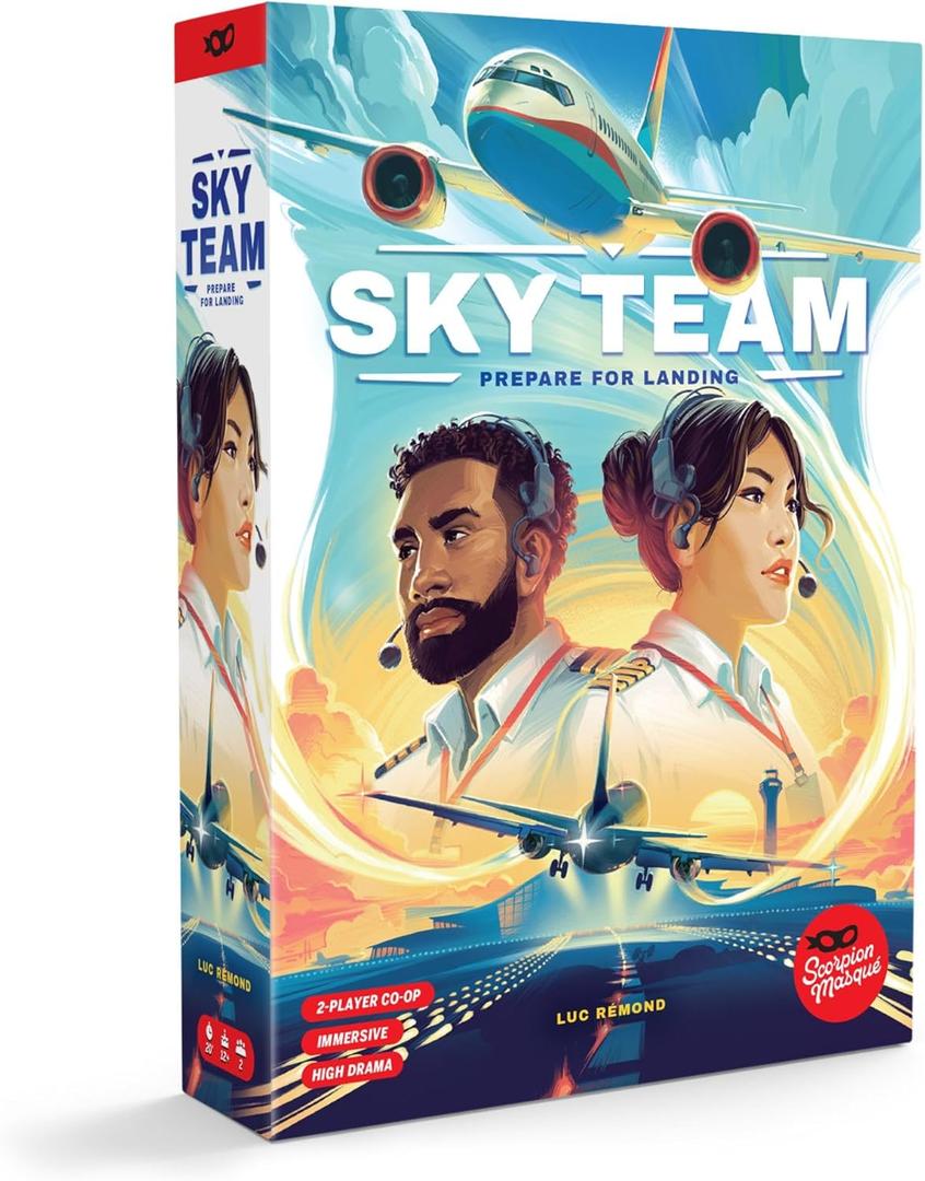 Scorpion Masqu Sky Team | Voted Game of The Year 2024 | Best 2 Player Game | Work Together to Land The Plane | Ages 14+ | 20 Minutes