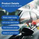 DUSICHIN Power Washer Gun Short Wand With Color-coded Tip Holder on Handle, 5 Tips Car Wash Spray Gun M22-14mm Inlet, High Pressure On Pressure Washers, Garden Hose Adapter for Low Pressure Use