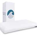 Bluewave Bedding Hyper Slim Gel Memory Foam Pillow for Stomach and Back Sleepers - Thin, Flat Design for Cervical Neck Alignment and Deeper Sleep (2.25-Inches Height, Standard Size)