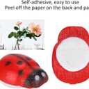 300Pcs Mini Wooden , Self-Adhesive for Craft Scrapbooking Fairy Garden Dollhouse Home Decor