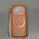 TORRAS 360 Magnetic Stand for iPhone 17 Pro Case, [Fit for MagSafe] [Rotatable Ring Kickstand] [4X Mil-Grade Shockproof] Slim Phone Cover, Camera Button, Cosmic Orange, Translucent, Ostand O3 Fitness