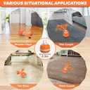Interactive Dog Toy, Motion-Activated & Automatic Rolling, USB Rechargeable Smart Dog Ball with Teaser Rope & Squeaky Sound for Small & Medium Dogs, Puppy Stimulation Toy Orange & Blue (Orange)