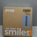 JOYIN 24'' Pre-Lit Christmas Wreath with Warm Lights, Large Lighted Christmas Wreaths for Front Door, Windows, Living Room, Xmas Indoor & Outdoor Holiday Decorations, Battery Operated