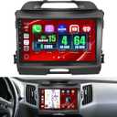 8 Core 4+64GB for Kia Sportage 2010-2016 Android 15 Car Stereo Wireless Carplay Android Auto, 9'' Touchscreen Car Radio with GPS, WiFi, 32EQ DSP, 59 UI, Bluetooth, FM RDS, Backup Camera