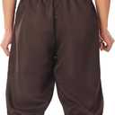BLESSUME Retro Colonial Pants Renaissance Mens Knicker Pants Breeches (Brown, M)