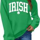 St Patricks Day Sweatshirt Women: St Patricks Day Shirt Cute Here for The Shenanigans Sweatshirts Casual Irish Shirts (L)