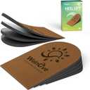 Adjustable Heel Lift Inserts for Shoes - Welnove 4 Layers Orthopedic Shoe Lifts for Women Uneven Legs Leg Length Discrepancy Heel Pain - Heel Insert (Brown,Size M Pack of 2)