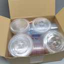 50 Pack Gender Reveal Party Plastic Cups with Lids and Paper Straws, 12 oz Disposable Team Boy Team Girl Gender Reveal Clear Plastic Cup for Blue Pink Baby Shower Party Favor Supplies