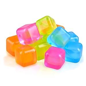 Reusable Ice Cubes, 60 pack Refreezable Plastic Ice Cubes Reusable, Square Ice Cube for Drinks BPA Free (Multicolor) Reusable Ice Cubes, 60 pack Refreezable Plastic Ice Cubes Reusable, Square Ice Cube for Drinks BPA Free (Multicolor)