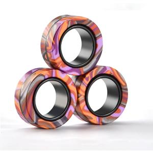 Halloween Magnetic Rings for Adults and Kids,Fidget Spinner Rings Toys for Anxiety Relief Therapy Boy and Girl Ages 8-13,Teens Halloween Party Favors Decorations,3PCS