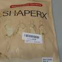 SHAPERX Women's Fajas Colombianas Shapewear Postpartum Tummy Control Body Shaper Butt Lifter Bodysuit, SZ7200-Beige-S
