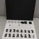 PROSPACE P0004 Acrylic Key Hooks Upgrade Thick Buckle 14 3/4W x 18 3/4L Wall-Mounted Key Hanging Board with 30 Hooks for Garage, Car Dealer, Office, Hotel, Real Estate (Matte Black with Pallet)