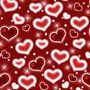 LYCGS 8x8ft Red Heart Backdrop 90s Backdrops for Photoshoot Valentines Decor Banner Birthday Props X-91