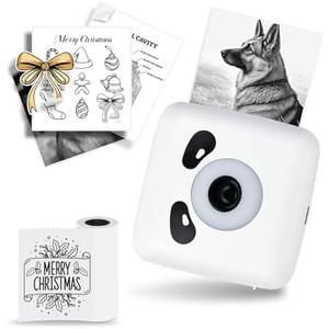 Mini Sticker Printer - Print Pods Mini Printer, 300Dpi Portable Sticker Maker for Kids Scrapbook/DIY/Journal/Travel/Photo, Compatible with iOS&Android