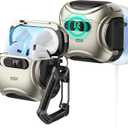 ESR for AirPods 4 Case, Compatible with AirPods 4 Generation Case (2024) (USB-C), Compatible with MagSafe, Drop-Proof Lock, Easy Open, Cyber Series, Titanium