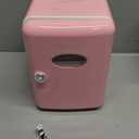 CUTIEWORLD Skincare Fridge - 4L Makeup Fridge for Refrigerating Makeup, Skincare and Food, Mini Fridge for Bedroom, Office and Car, Cooler and Warmer, Beverage Cooler, Leather Pink