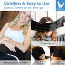 Microwavable Heated Eye Mask Dry Eyes & Migraine Relief Cap PACK- Perfect Pack for Migraine and Headache Relief, Migraine Relief Products for Sinus Pressure Relief, and Moist Heat for Dry Eyes - Black